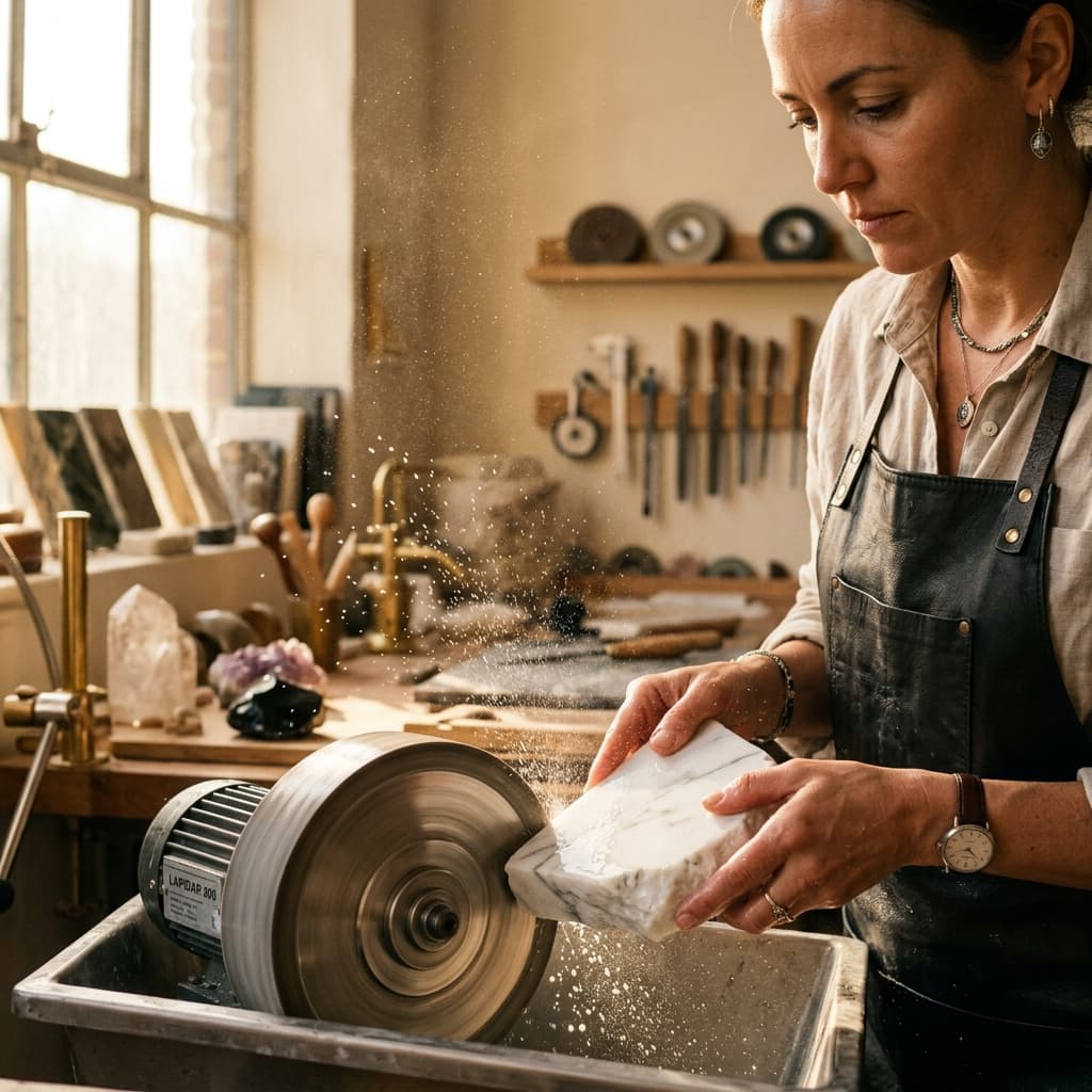 Oficina de lapidação Império das Pedras